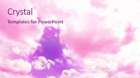  Presentation with pink sky - Amazing presentation having sky background with pink clouds backdrop and a  colored foreground