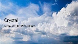  Presentation with airplane night sky cloud - Theme having sky background with tiny clouds background and a  colored foreground