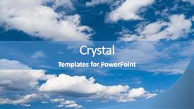  Presentation with divine - Cool new presentation theme with sky beauty cloudscape divine backdrop and a teal colored foreground