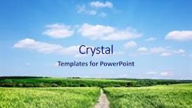  Presentation with summer - Colorful presentation enhanced with sky blue - beautiful summer landscape backdrop and a sky blue colored foreground