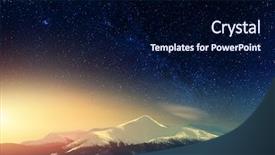  Presentation with winter scene - Slide set consisting of sky carpathian mountains europe christmas background and a navy blue colored foreground
