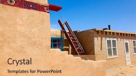  Presentation with albuquerque - Audience pleasing theme consisting of sky city outside albuquerque backdrop and a coral colored foreground