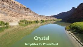  Presentation with moab - Audience pleasing slides consisting of sky colorfull - colorado river near moab utah backdrop and a  colored foreground