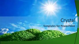  Presentation with healthy nutrition - Amazing slides having sky concept of healthy food backdrop and a light blue colored foreground