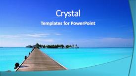  Presentation with maldives - Amazing theme having sky diving - jetty that leads backdrop and a cobalt blue colored foreground