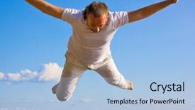  Presentation with sky diving skydiving - Colorful slide deck enhanced with photo perfectly beautiful beach palolem in goa in india note slight blurriness best at smaller sizes backdrop and a gray colored foreground