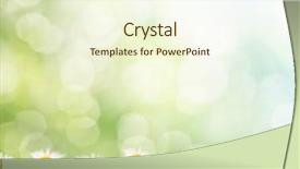  Presentation with ladybug - Amazing slide deck having sky meadow - green grass with daisy backdrop and a cream colored foreground