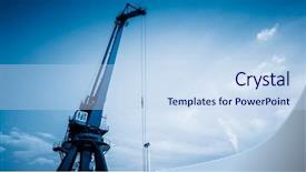  Presentation with export - Beautiful slide deck featuring sky of harbor china backdrop and a sky blue colored foreground