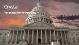  Presentation with united states capitol building - PPT layouts enhanced with sky over the united states background and a gray colored foreground