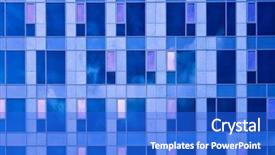  Presentation with blue abstract - Cool new presentation theme with sky scraper - abstract square crop of blue backdrop and a cobalt blue colored foreground