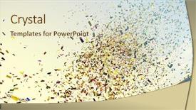  Presentation with confetti - Audience pleasing presentation theme consisting of sky sports - colorful confetti backdrop and a lemonade colored foreground