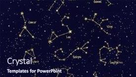  Presentation with constellations - PPT layouts having sky-star-map-with-constellations background and a navy blue colored foreground
