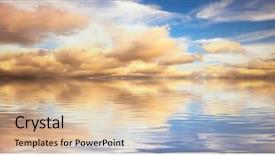  Presentation with water - Slides with sky that meets the water background and a lemonade colored foreground