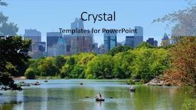  Presentation with new york city - Amazing PPT layouts having sky with boat in lake backdrop and a light blue colored foreground