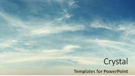  Presentation with sun rays on blue sky - PPT theme enhanced with sky with cloud abstract backgroud background and a  colored foreground