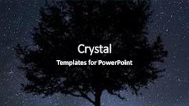  Presentation with heart shape from natural tree - Slide set featuring sky with much of star background and a black colored foreground