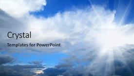  Presentation with sky sun - Colorful slides enhanced with sky with sun and clouds backdrop and a  colored foreground