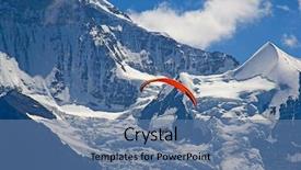  Presentation with alps - Audience pleasing slides consisting of skydiving - paragliding in swiss alps jungfrau backdrop and a ocean colored foreground
