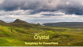  Presentation with scotland - Presentation featuring skye inner hebrides scotland background and a tawny brown colored foreground