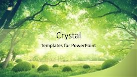  Presentation with asia - Beautiful presentation theme featuring skyline asia - sunny day in summer park backdrop and a blonde colored foreground