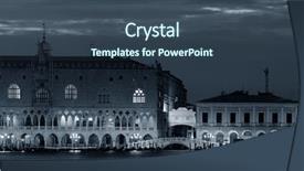  Presentation with venice - Colorful theme enhanced with skyline at night with doge backdrop and a  colored foreground