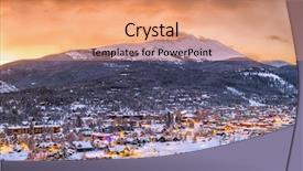  Presentation with pittsburgh pennsylvania usa city skyline - Cool new slides with skyline in winter at dawn backdrop and a coral colored foreground