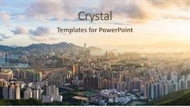  Presentation with ngo - PPT layouts consisting of skyline kowloon from fei ngo background and a lemonade colored foreground