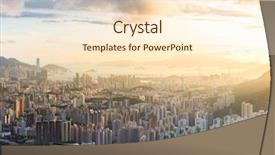  Presentation with ngo - Presentation design enhanced with skyline kowloon from fei ngo background and a cream colored foreground