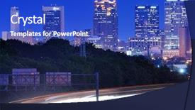  Presentation with alabama - Presentation design with skyline of birmingham alabama background and a cobalt blue colored foreground