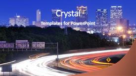  Presentation with alabama - Audience pleasing presentation design consisting of skyline of birmingham alabama backdrop and a cobalt blue colored foreground