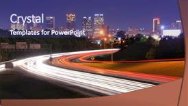  Presentation with alabama - Amazing presentation theme having skyline of birmingham alabama backdrop and a violet colored foreground