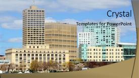  Presentation with algal bloom river has intensive - Beautiful PPT theme featuring skyline of cambridge massachusetts from across the charles river backdrop and a light blue colored foreground