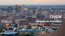  Presentation with alabama - Presentation having skyline of downtown birmingham alabama background and a gray colored foreground