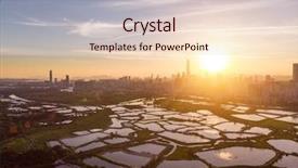  Presentation with hong kong china - Beautiful PPT layouts featuring skyline of shenzhen city china backdrop and a  colored foreground