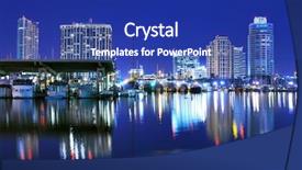  Presentation with florida - Slides consisting of skyline of st petersburg florida background and a royal blue colored foreground