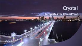  Presentation with florida - Beautiful presentation design featuring skyline of st petersburg florida backdrop and a tawny brown colored foreground