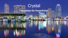  Presentation with st. petersburg - Amazing presentation design having skyline of st petersburg florida backdrop and a ocean colored foreground