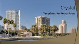  Presentation with florida - Beautiful slides featuring skyline of st petersburg backdrop and a teal colored foreground