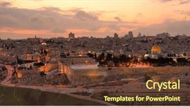  Presentation with skyline - Slide deck enhanced with skyline of the old background and a tawny brown colored foreground