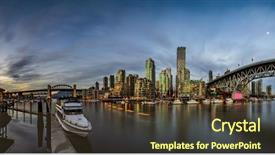  Presentation with pride rainbow crosswalk vancouver pedestrians - Theme featuring skyline of vancouver at sunset background and a tawny brown colored foreground
