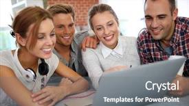  Presentation with black couple having fun - Presentation enhanced with skype - group of friends having fun background and a gray colored foreground