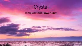  Presentation with illumination - Slides having skyscaper - dusk rocks bright illumination background and a coral colored foreground