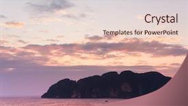  Presentation with illumination in industry - Amazing presentation theme having skyscaper - harbour view unreal illumination backdrop and a lemonade colored foreground