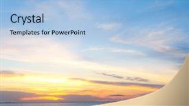  Presentation with wheelchairs in school setting - Slides featuring skyscaper - setting into the sea magnificent background and a light blue colored foreground