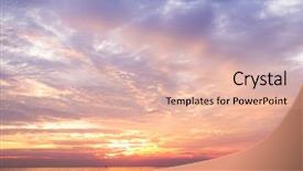  Presentation with illumination - Slide deck enhanced with skyscaper - setting sun bright illumination background and a lemonade colored foreground