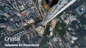  Presentation with office buildings - Colorful PPT layouts enhanced with skyscrapers office buildings roofs roofer backdrop and a dark gray colored foreground