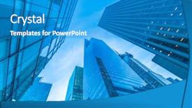  Presentation with street food new york - Theme featuring skyscrapers vew from street level background and a  colored foreground