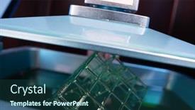  Presentation with light - Amazing presentation design having sla-stereolithography-dlp-digital-light backdrop and a ocean colored foreground