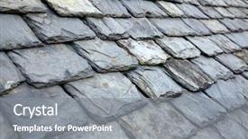  Presentation with aged spouse - Presentation consisting of slab construction - aged weathered grey slate tile background and a gray colored foreground