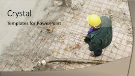  Presentation with cement - PPT layouts enhanced with psychology - life is beautiful concept text background and a light gray colored foreground